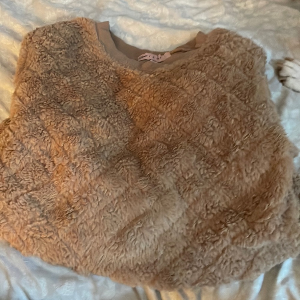 Brown fluffy sweaters